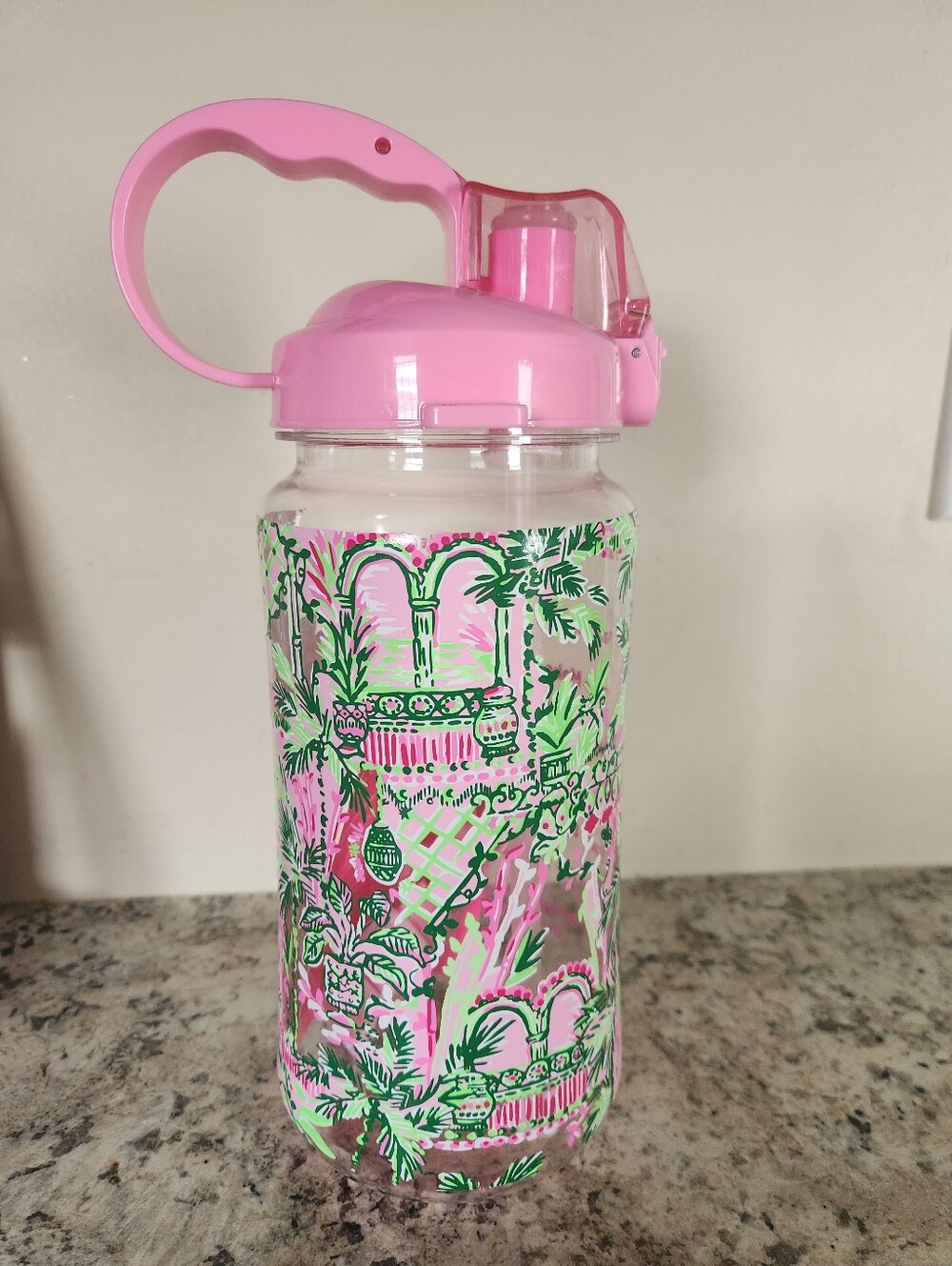 Lilly Pulitzer "Mandevilla Baby Always Worth It" Water Bottle